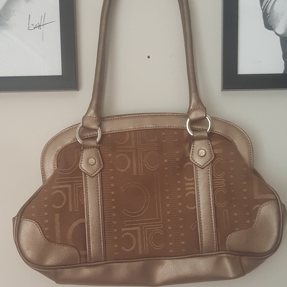 Liz Claiborne Gold Logo Bag